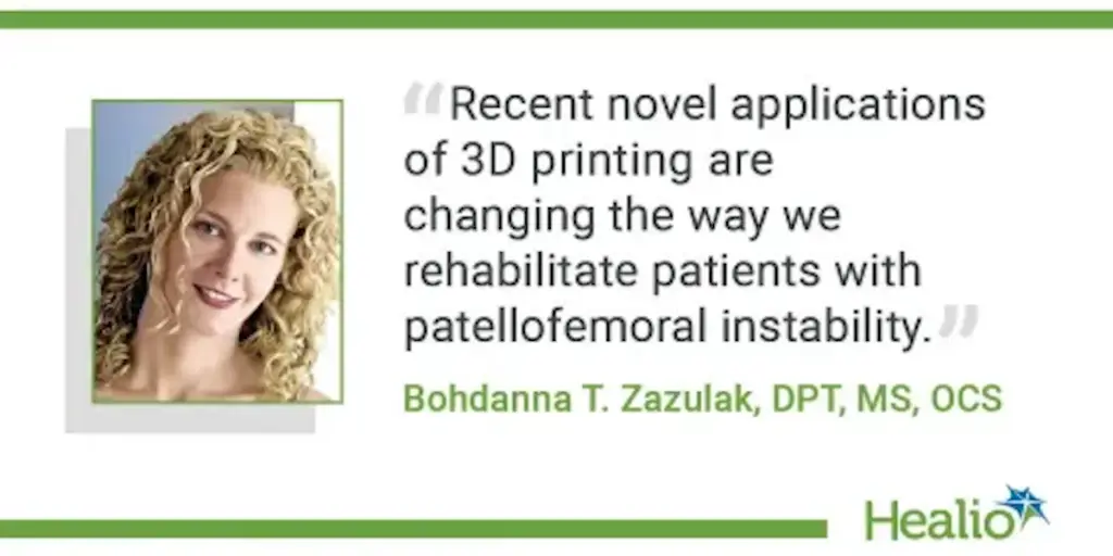 Novel 3D printing technology may realign patellofemoral instability rehab