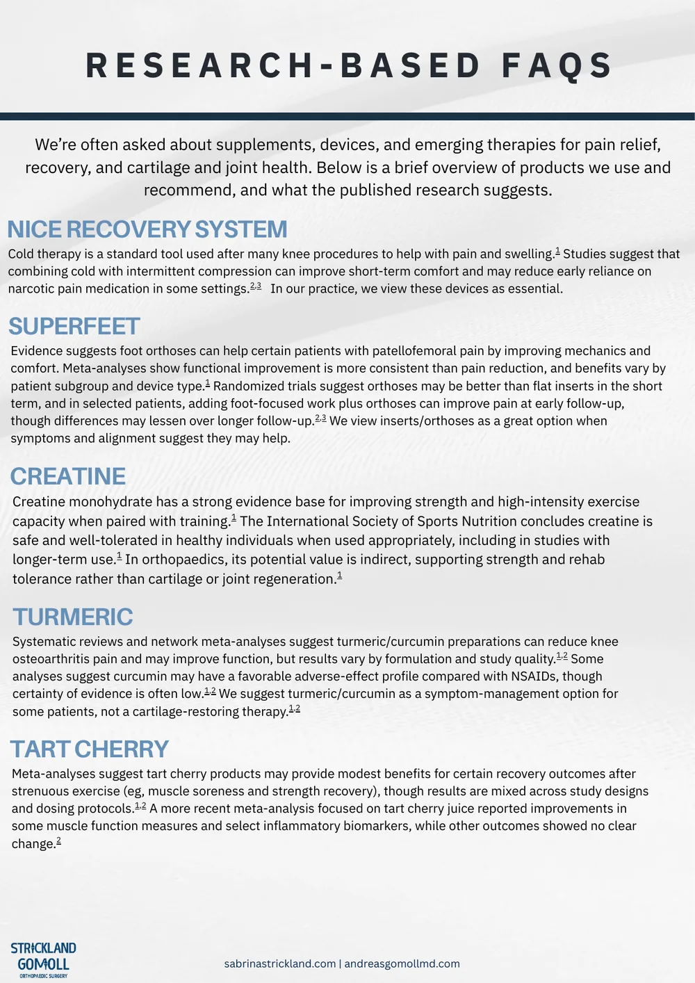 Strickland Gomoll Orthopaedic Surgery Newsletter, Volume 1 — page 5